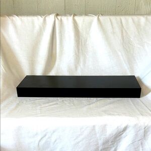 Sleek Black Wall Shelf